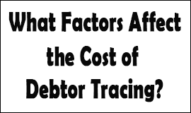 Tracing Debtors Cost Factors in Bradford